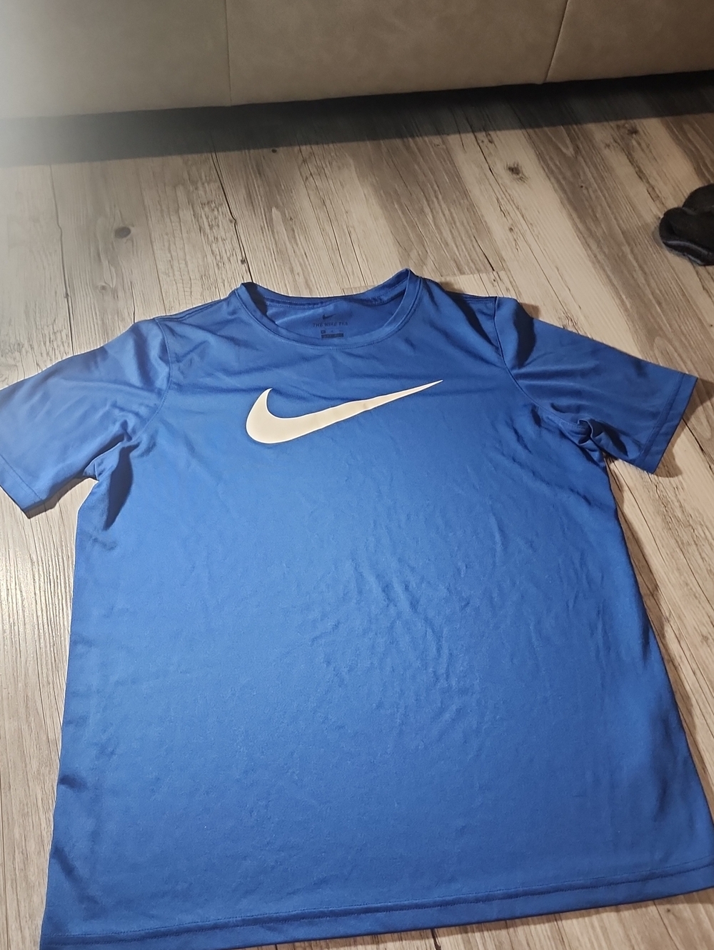Nike Royal Blue Short Sleeve Tee with White Swoosh
